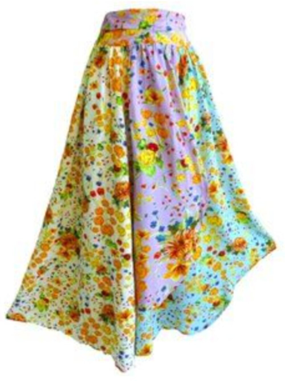 Agua Bendita Kayle Floral Crop Top & Bouk Asymmetrical Skirt Set L - Picture 7 of 16